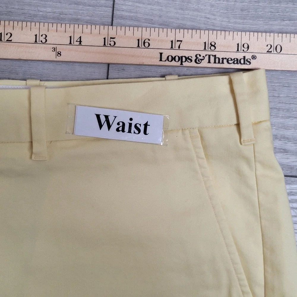 ⛳Polo Ralph Lauren Performance Golf Shorts Mens 38x9 Yellow Stretch Tailored Fit